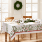 Threadmade Winter Holiday Berry Fabric Tablecloth - image 2