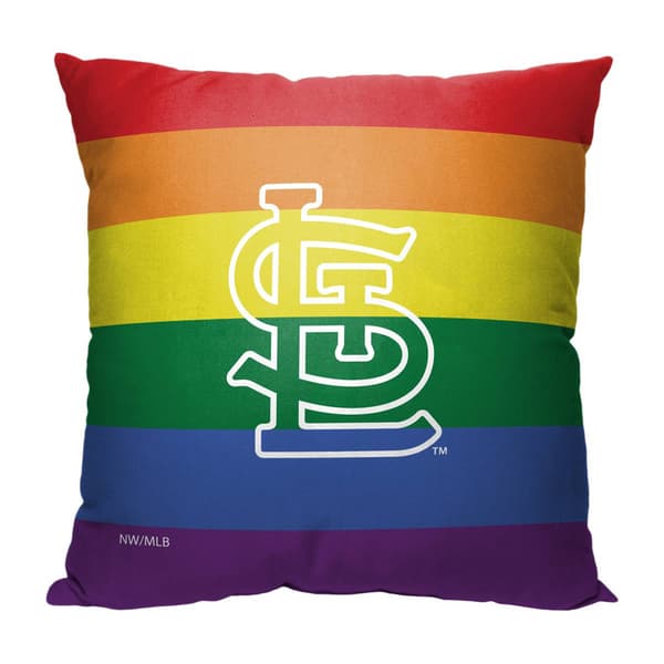 Northwest St. Louis Cardinals Pride Throw Pillow - 18x18 - image 