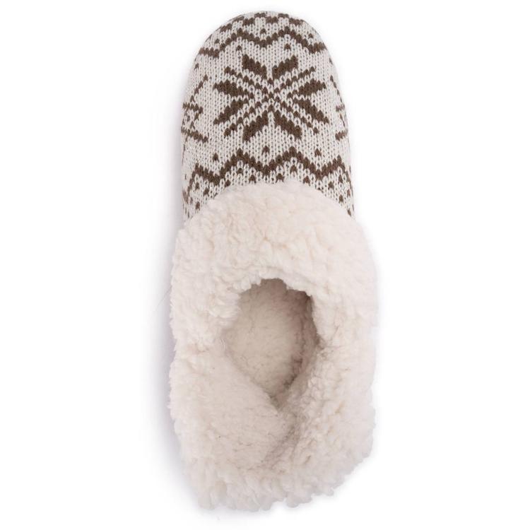 Womens MUK LUKS® Magdalena Rouched Slippers - Brown