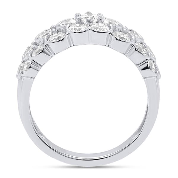 Nova Star® 2ctw. Sterling Silver Lab Grown Diamond Statement Ring