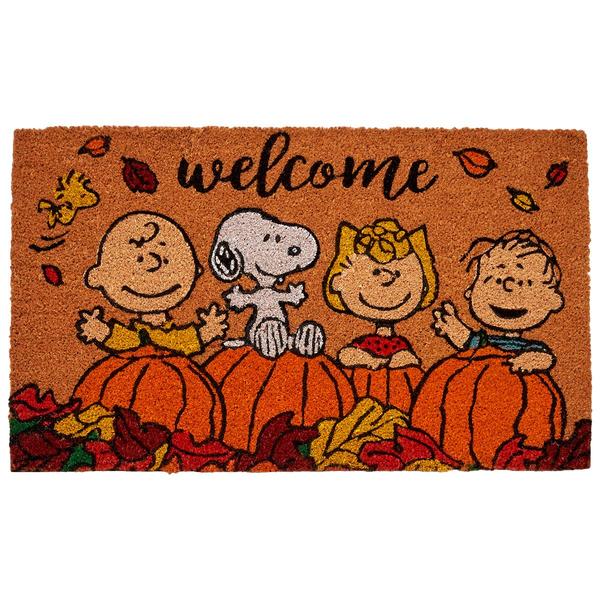 Nourison Peanuts(tm) Welcome Gang Harvest Doormat - image 