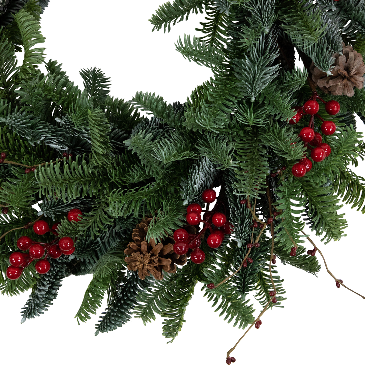 Northlight 30in. Red Berries & Pine Cones Christmas Wreath