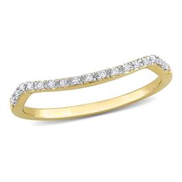 Diamond Classics&#40;tm&#41; 10kt. Gold Diamond Curved Ring