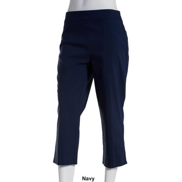 Womens Briggs Basic Pull On Millennium Split Hem Capri Pants