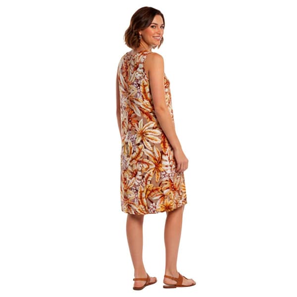 Petite Harlow & Rose Sleeveless Back Keyhole Floral Shift Dress