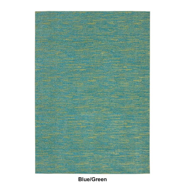 Nourison Essentials Two-Tone Indoor/Outdoor Large Area Rug