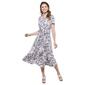 Petite Perceptions Short Sleeve Print Midi Dress - image 1