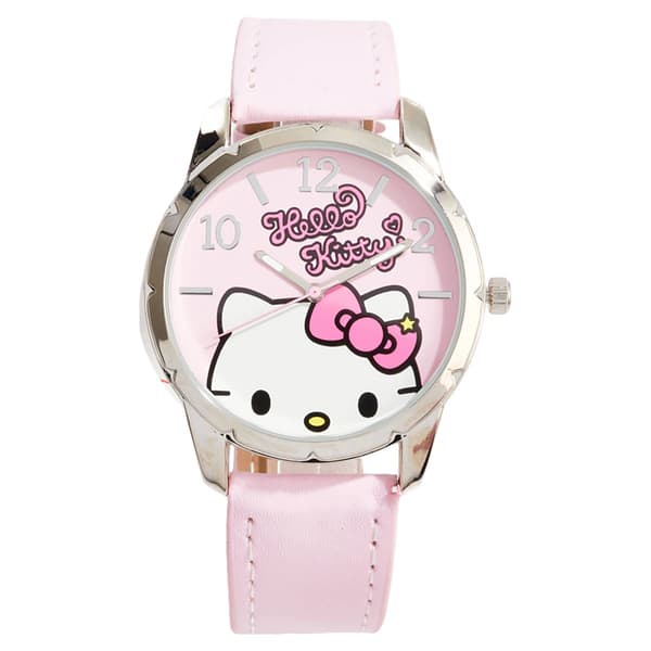 Womens Hello Kitty(R) Pink Strap Analog Watch - HK5069 - image 