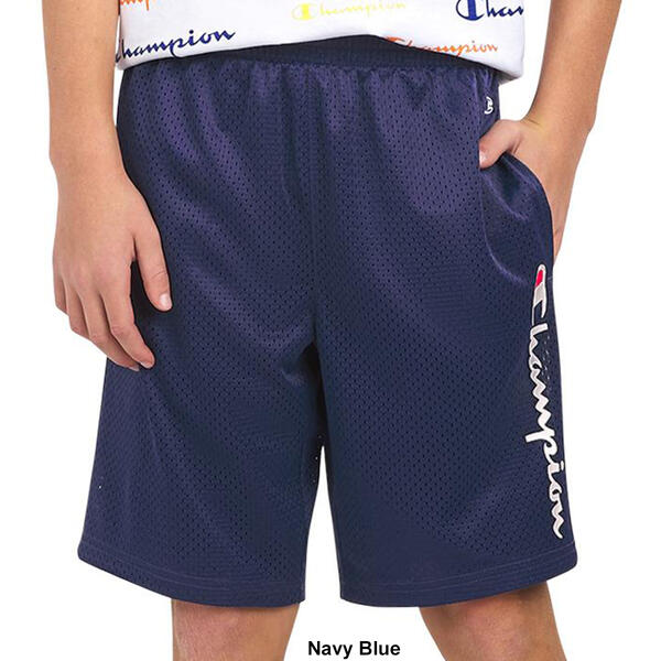 Mens Champion Core Mesh Logo Shorts