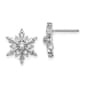 Diamond Classics&#40;tm&#41; 14kt. White Gold Snowflake Stud Earrings - image 1
