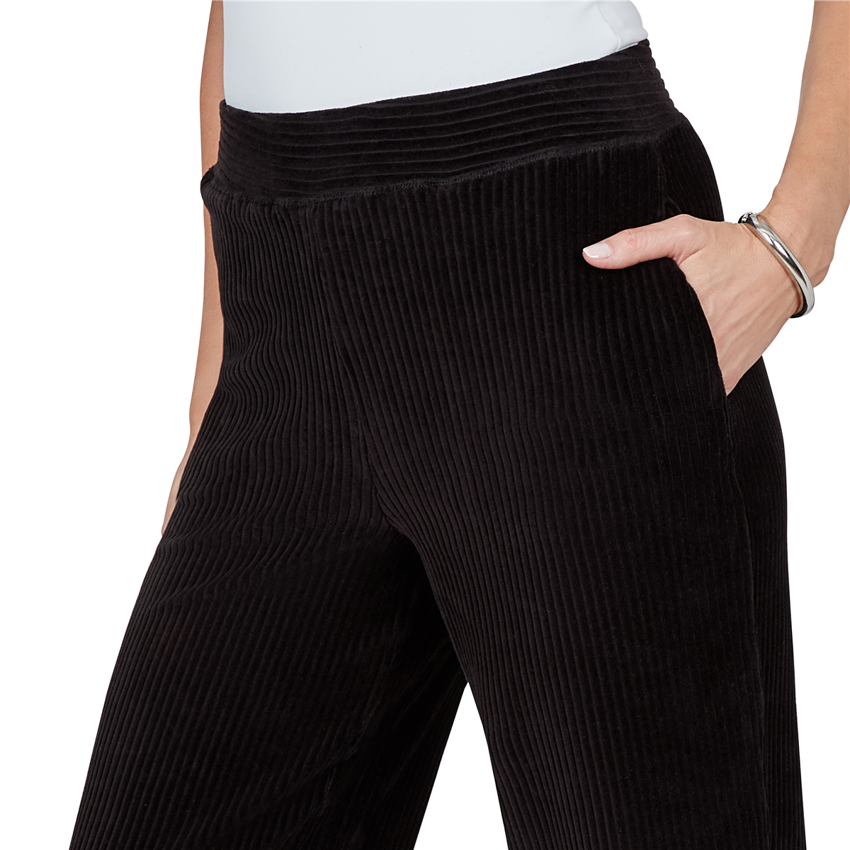 Petite Alfred Dunner Weekend Warrior Pull On Velour Pants