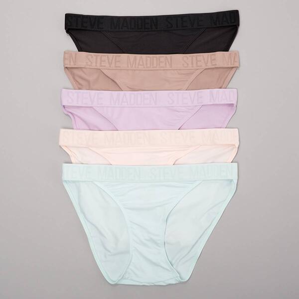 Womens Steve Madden 5pk. Micro Sting Bikini Panties SM07875A5 - image 
