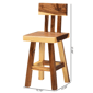 bali & pari Luli Suar Wood Counter Stool - image 9