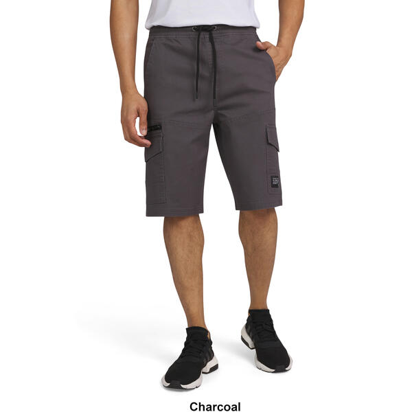 Young Mens Akademiks 10.5in. Twill Cargo Pull On Shorts