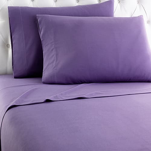 Micro Flannel&#40;R&#41; Plum Sheet Set - image 