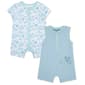 Baby Boy &#40;3-12M&#41; Little Me&#40;R&#41; 2pk. Sea Life & Stripe Rompers - image 1