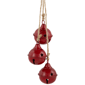 Northlight 2pk. Red Cascading Christmas Jingle Bell Ornaments - image 3