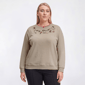 Plus Size Hasting & Smith Chickadees & Holly Sweatshirt - image 1