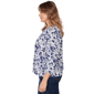 Plus Size Hearts of Palm Printed Essentials Horseshoe Neck Blouse - image 4