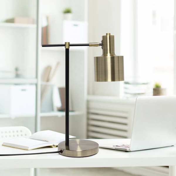 Lalia Home Studio Loft Mid Century Modern Metal Table Lamp