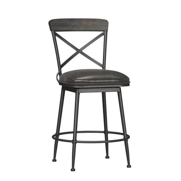 HH2 Home Decker Commercial Grade Counter Height Swivel Stool