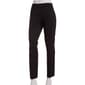 Womens Anne Klein Pull On One Button Solid Faux Fly Pants - image 2