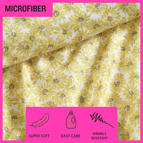 Betsey Johnson Sunflower Field Microfiber Sheet Set