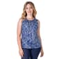 Womens 24/7 Comfort Apparel Abstract Sleeveless Blouse - image 1