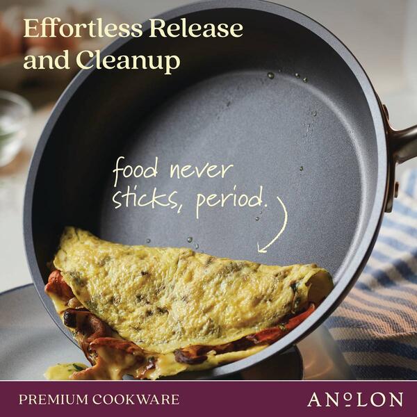 Anolon&#174; Accolade 11in. Hard-Anodized Nonstick Grill Pan