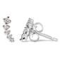 Haus of Brilliance 10kt. White Gold Diamond Climber Earrings - image 2