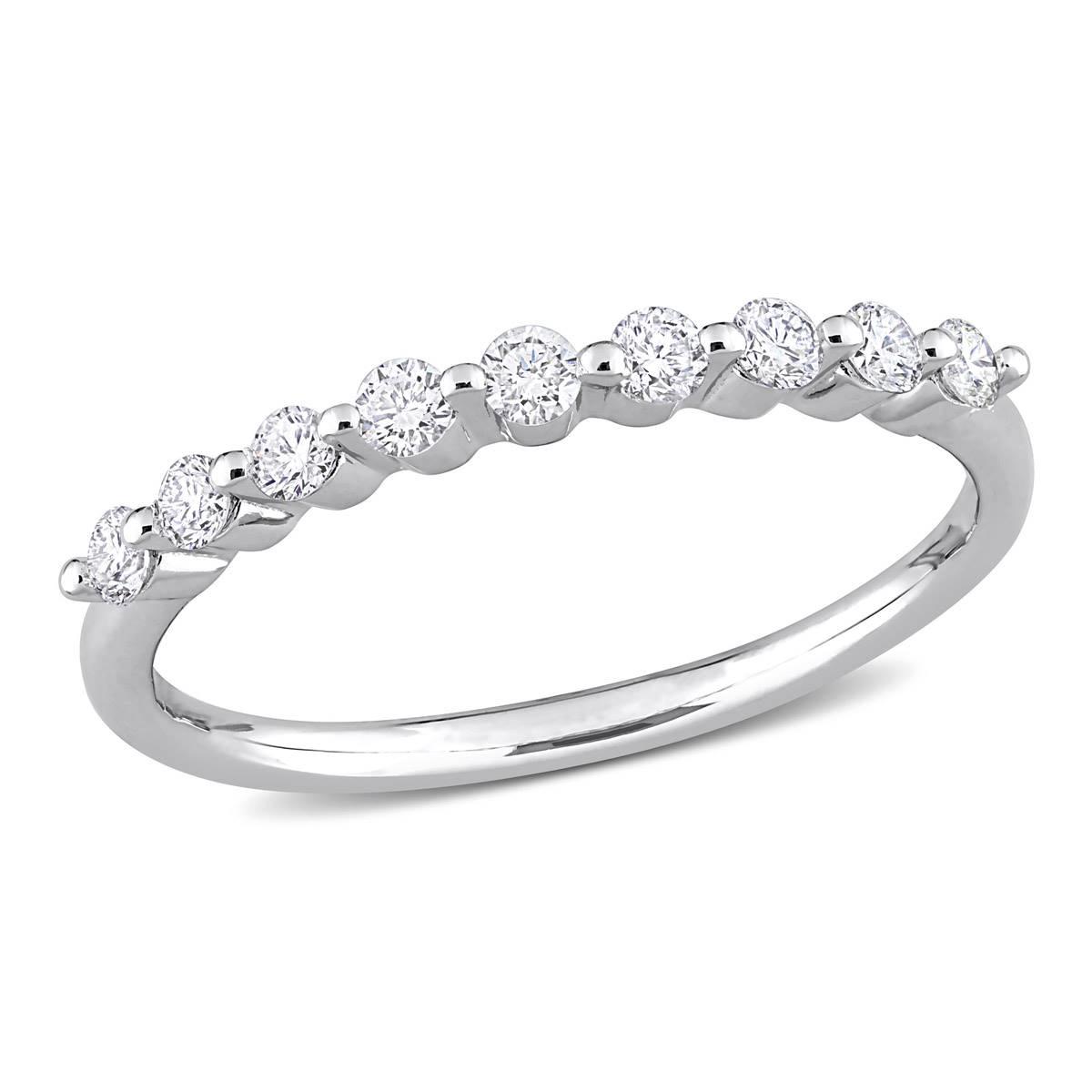 Gemstone Classics™ Platinum Plated 1/3ctw. Lab Grown...