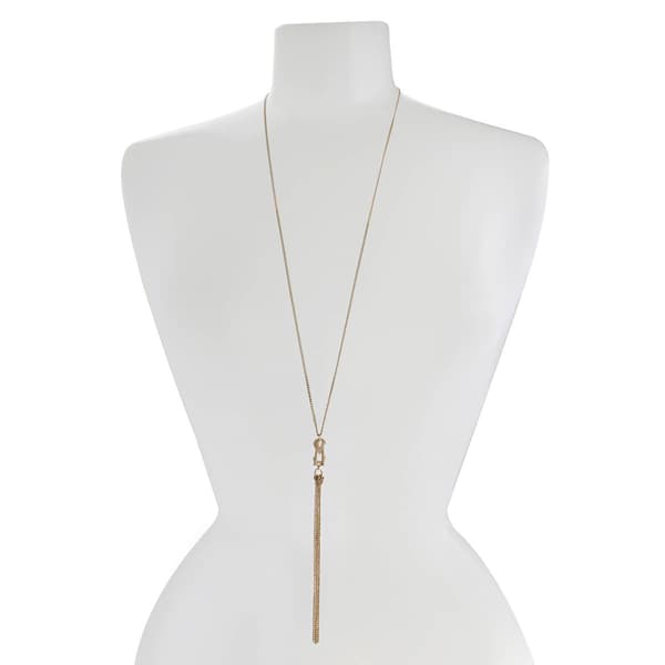 Steve Madden Signature Logo Y-Necklace