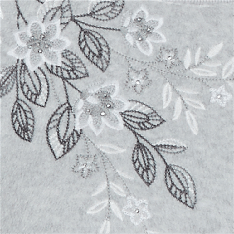 Petite Alfred Dunner Classics Floral Embroidered Sweatshirt