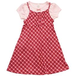 Girls (7-16) Sweet Butterfly(R) Ribbed Tee & Yummy Plaid Jumper