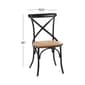 9th & Pike&#174; Black Metal Farmhouse Dining Chair - image 5
