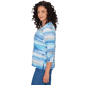 Petite Alfred Dunner Classics 3/4 Sleeve Brushstroke Blouse - image 4