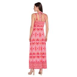 Womens R&amp;M Richards Coral &amp; Pink Maxi Dress