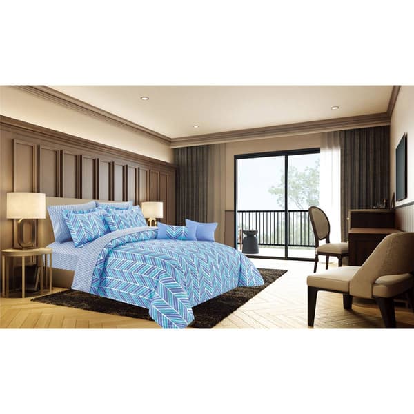 Hotel Suites Chevron 10pc. Reversible Comforter Set - image 