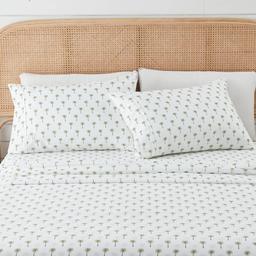 FreshFolds Newport Palm Tree Microfiber Sheet Set