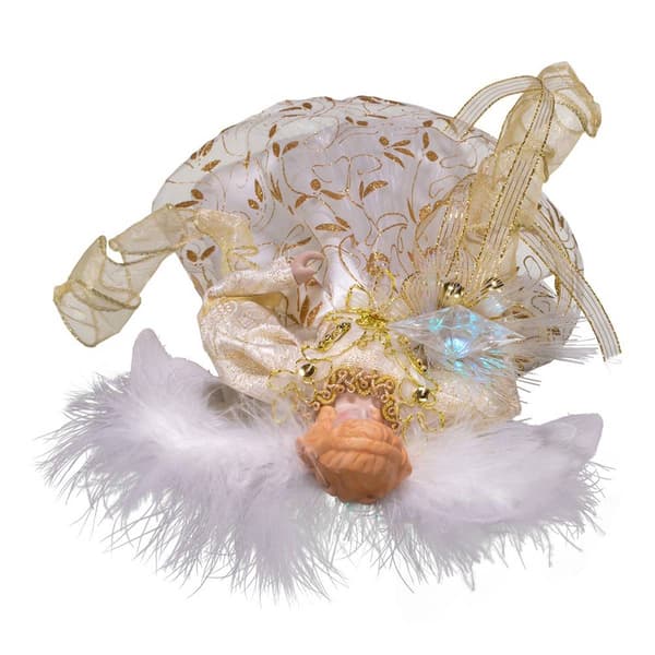 Kurt Adler Gold Angel Tree Topper w/ Color Changing LED