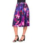 Womens 24/7 Comfort Apparel Multicolor Pleated Party Midi Skirt - image 3