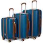 Badgley Mischka Mia 3pc. Expandable Retro Luggage Set - image 1