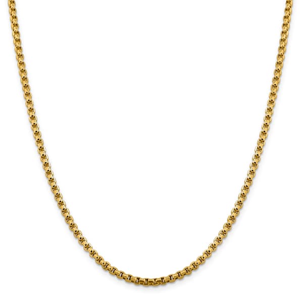 Gold Classics&#40;tm&#41; 3.6mm. Semi-Solid Round Box Chain Necklace - image 