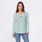 Womens Preswick & Moore(R) Long Sleeve Embroidered Blouse - image 1