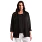 Plus Size Rafaella(R) 3/4 Sleeve Textured Knit Cardigan - image 1
