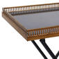 9th & Pike® Gold Metal and Marble Traditional Accent Tray Table - image 5