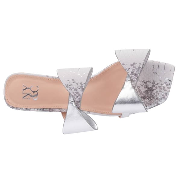 Womens New York & Company Dalila Bow Slide Sandals