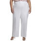 Plus Size Calvin Klein Straight Leg Cotton Dress Pants w/ Belt - image 1