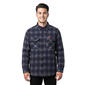 Mens Mountain Ridge Flannel Shirt Jacket - Blue/Grey - image 1
