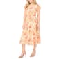 Petite MSK Cap Flutter Sleeve Smock Waist Floral Midi Dress - image 3